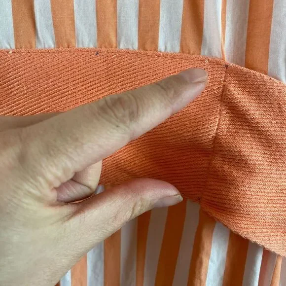 Lake Kimono Robe Melon Striped Orange Women's XXL Casual Pajamas - Picture 16 of 16